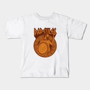 Dadicles - Dad Hero Greek Hero God Fathers Day Design Kids T-Shirt